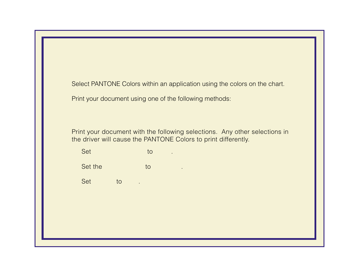 Printing pantone colors from a pc/windows applicat | Tektronix Phaser 600 User Manual | Page 332 / 798