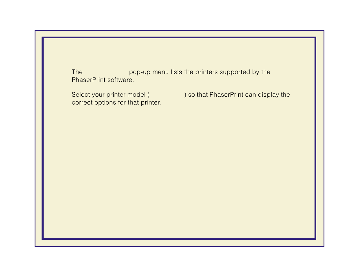 Printer model | Tektronix Phaser 600 User Manual | Page 349 / 798