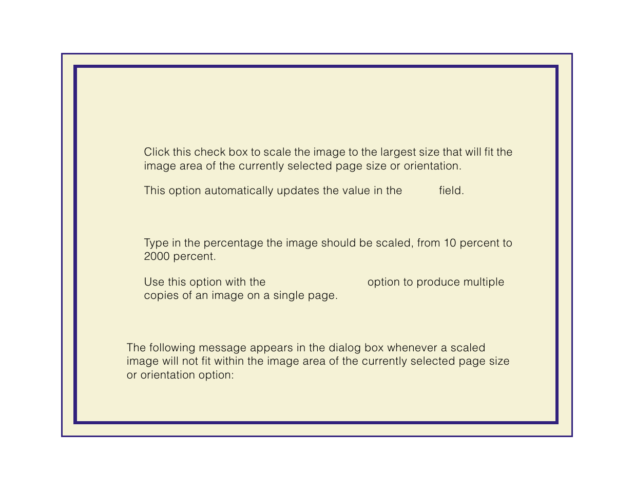 Scaling an image | Tektronix Phaser 600 User Manual | Page 369 / 798