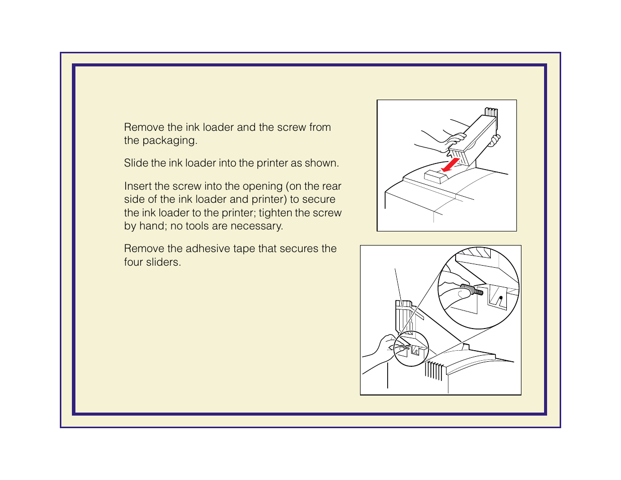 Attaching the ink loader | Tektronix Phaser 600 User Manual | Page 39 / 798