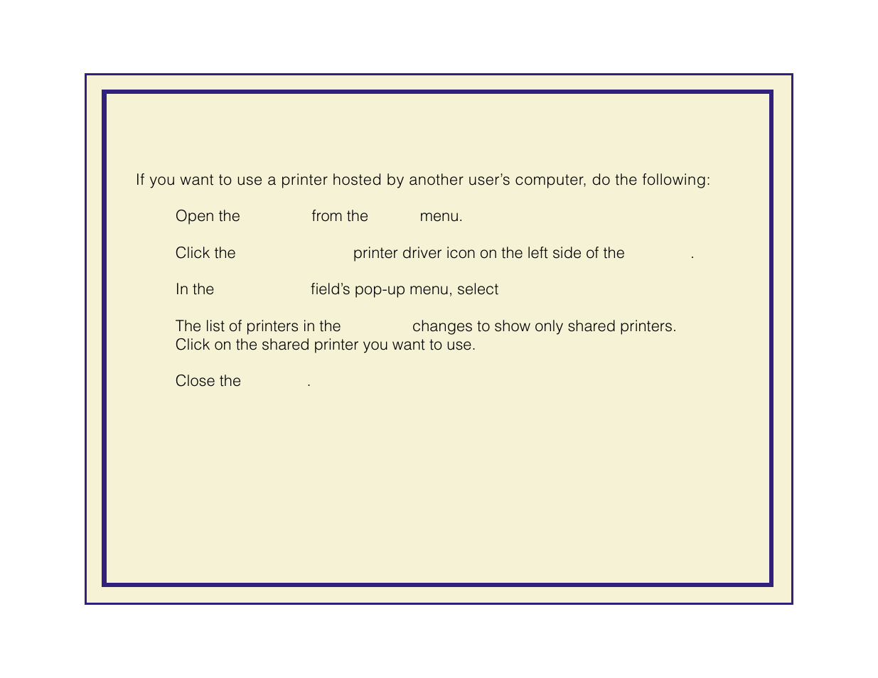 Using a shared printer | Tektronix Phaser 600 User Manual | Page 399 / 798