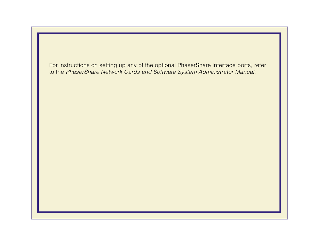 Setting up optional interface ports | Tektronix Phaser 600 User Manual | Page 413 / 798