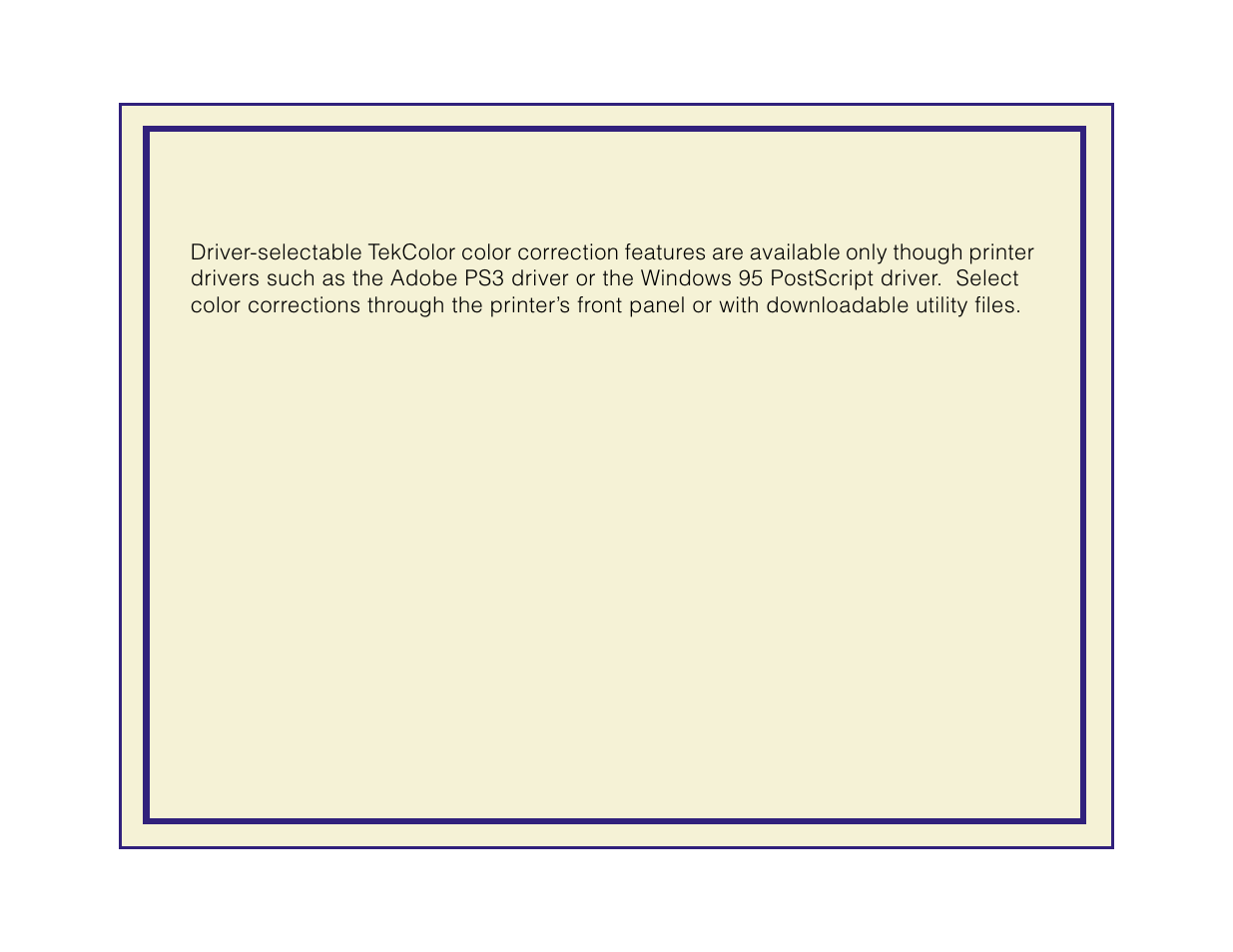 Using color corrections | Tektronix Phaser 600 User Manual | Page 415 / 798