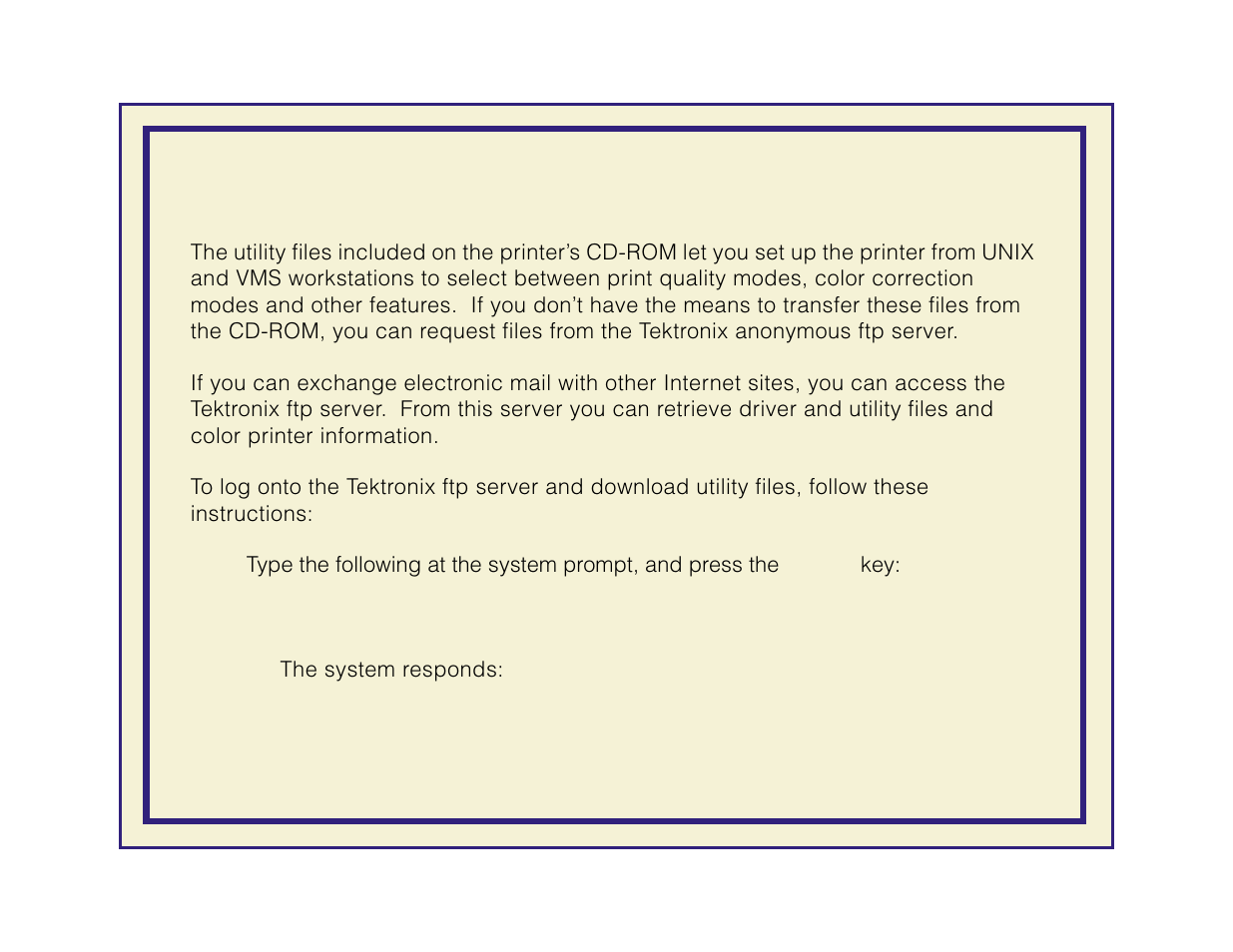 Downloading files from the tektronix ftp server | Tektronix Phaser 600 User Manual | Page 446 / 798