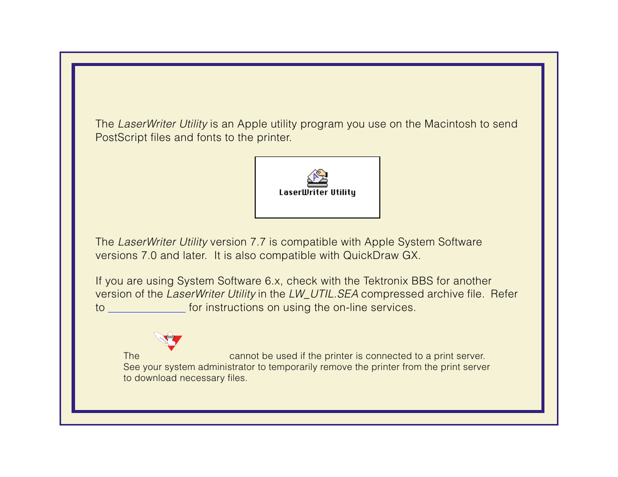 Using the laserwriter utility to download files | Tektronix Phaser 600 User Manual | Page 450 / 798