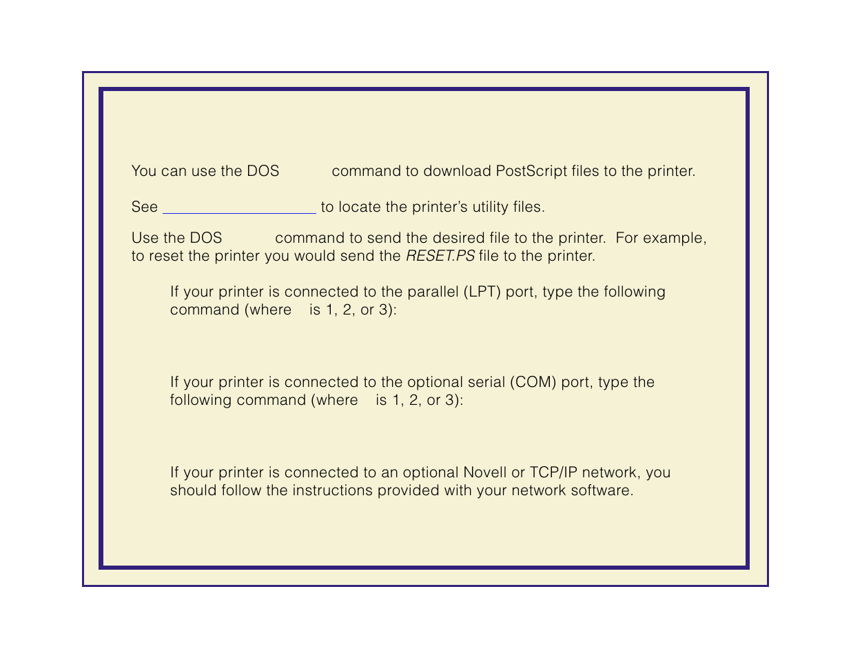 Downloading files from dos | Tektronix Phaser 600 User Manual | Page 457 / 798