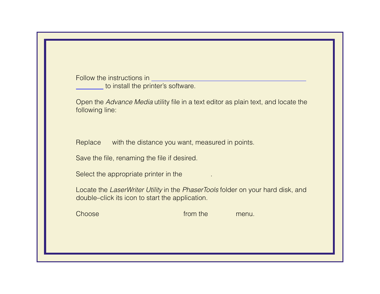 Modifying advance media from a macintosh | Tektronix Phaser 600 User Manual | Page 480 / 798
