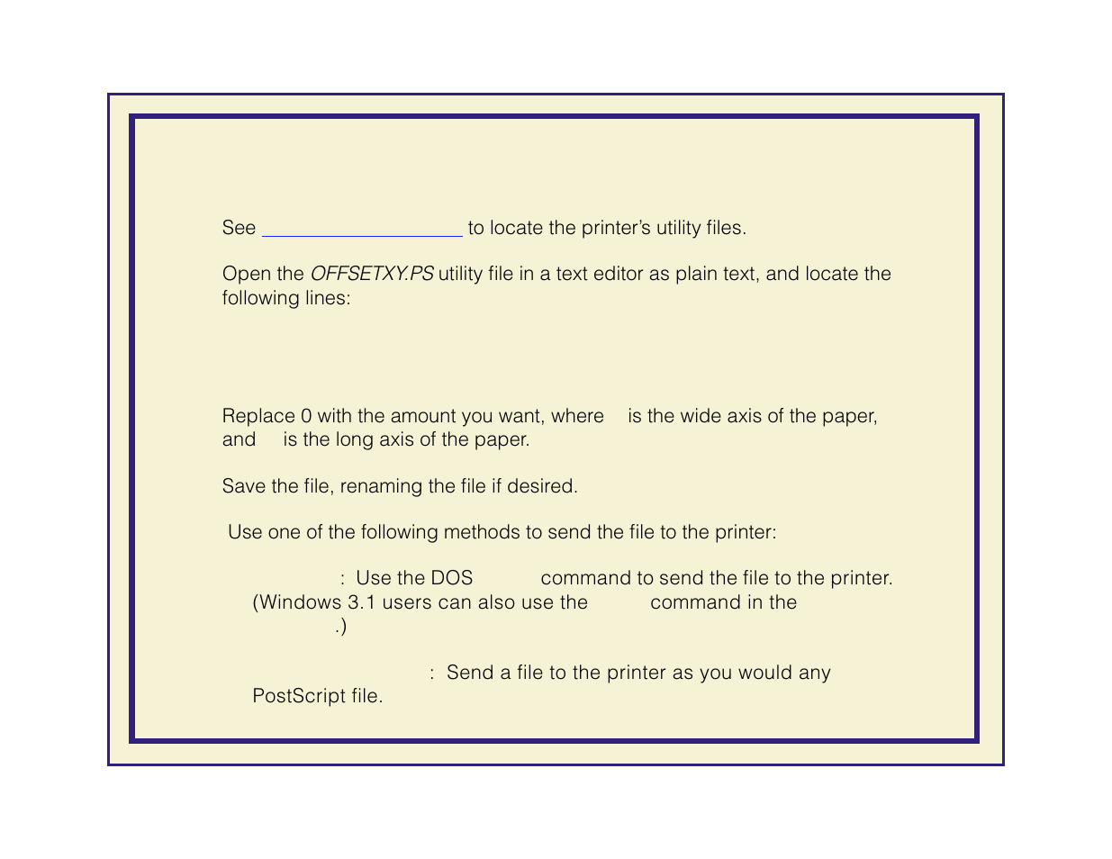 Setting page offset from a pc | Tektronix Phaser 600 User Manual | Page 486 / 798