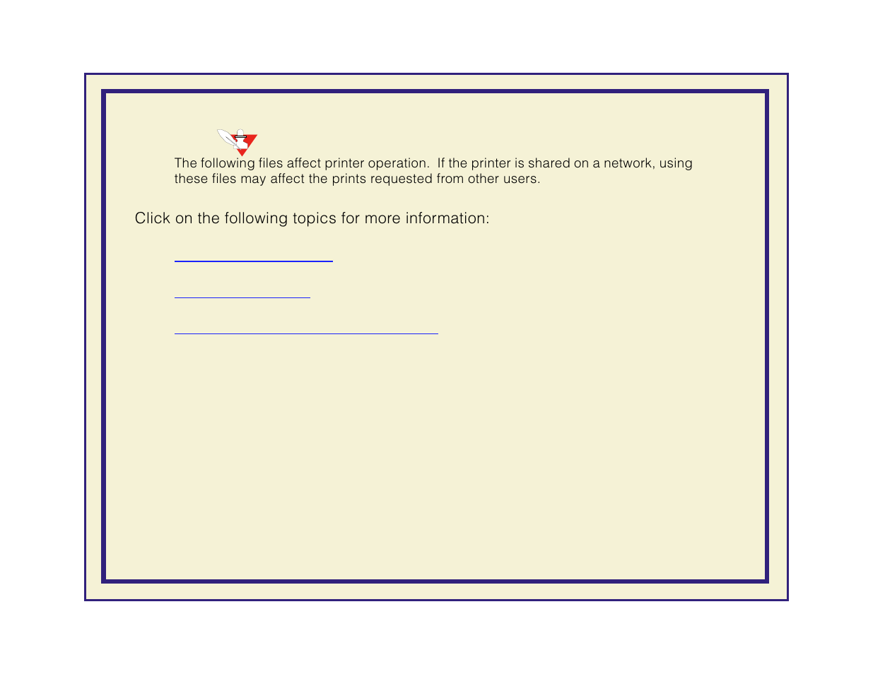 Click on the following topics for more information, Printing postscript files, Printing hp-gl files | Enabling automatic language selection | Tektronix Phaser 600 User Manual | Page 539 / 798
