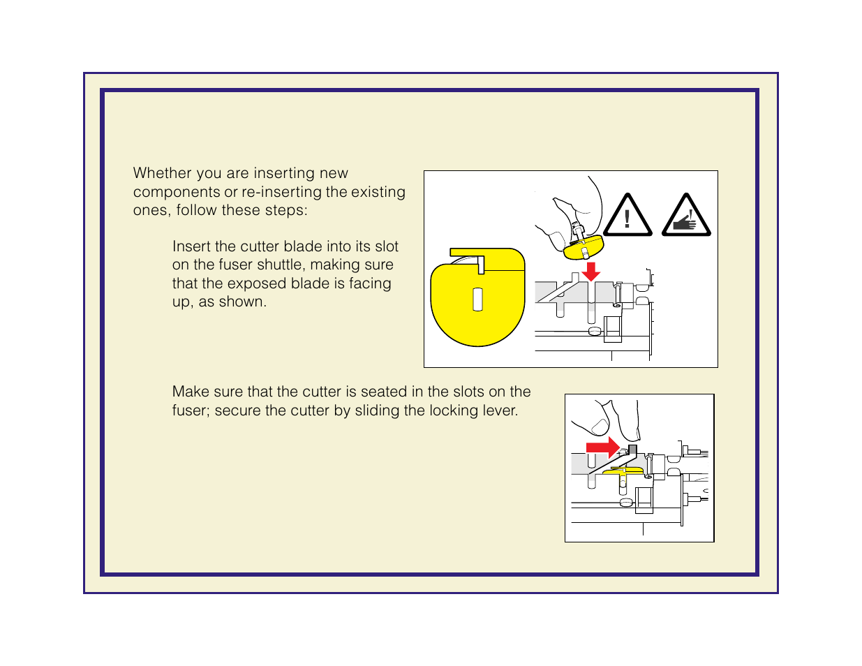 Inserting the fuser components | Tektronix Phaser 600 User Manual | Page 578 / 798