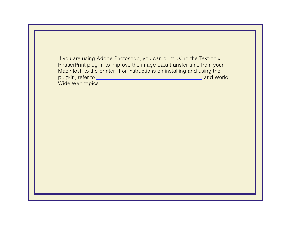 Macintosh users | Tektronix Phaser 600 User Manual | Page 643 / 798