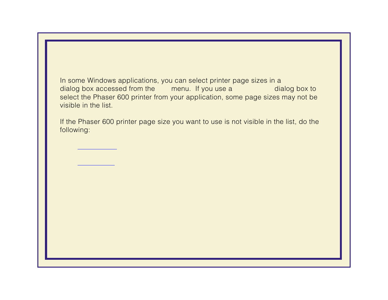 Selecting page sizes in windows applications | Tektronix Phaser 600 User Manual | Page 667 / 798