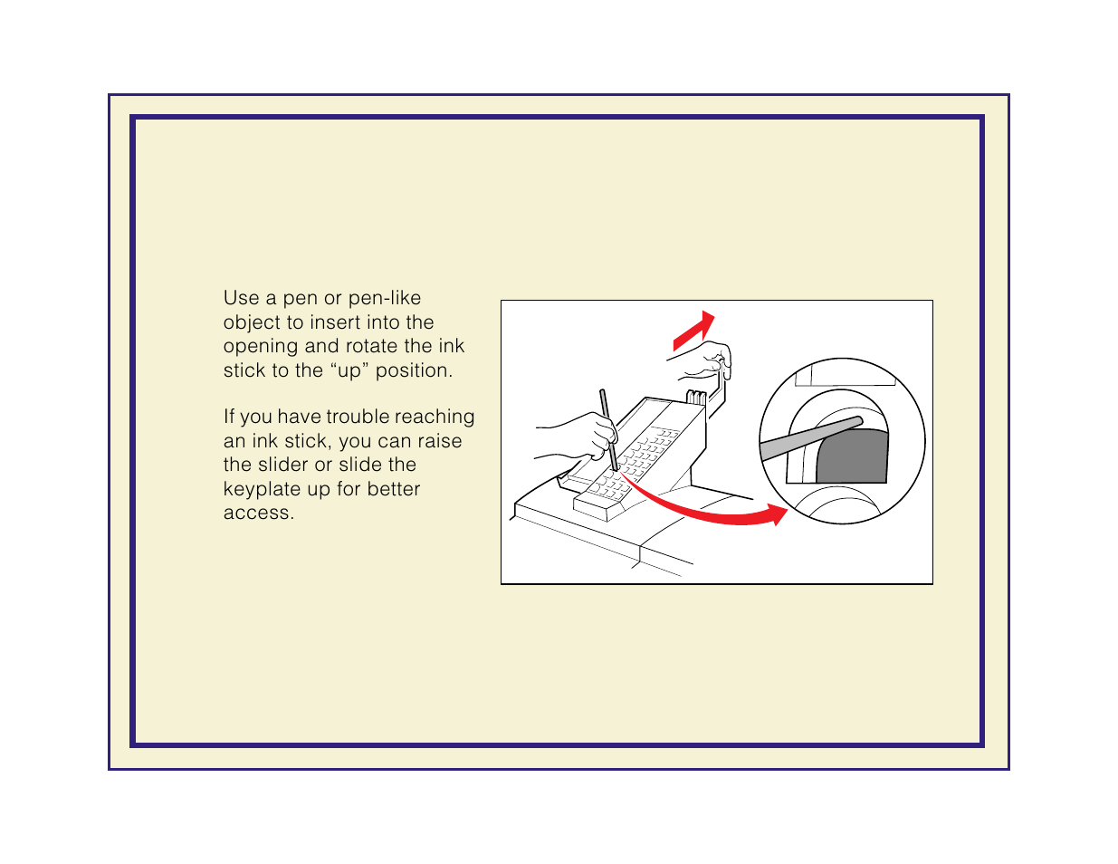 Clearing an ink jam, If an ink stick falls over in the loader | Tektronix Phaser 600 User Manual | Page 693 / 798