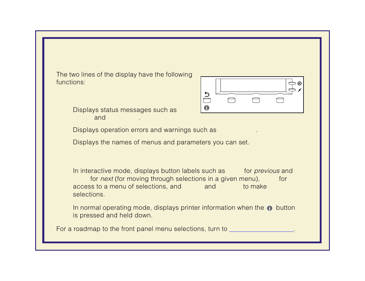 Two-line display | Tektronix Phaser 600 User Manual | Page 706 / 798