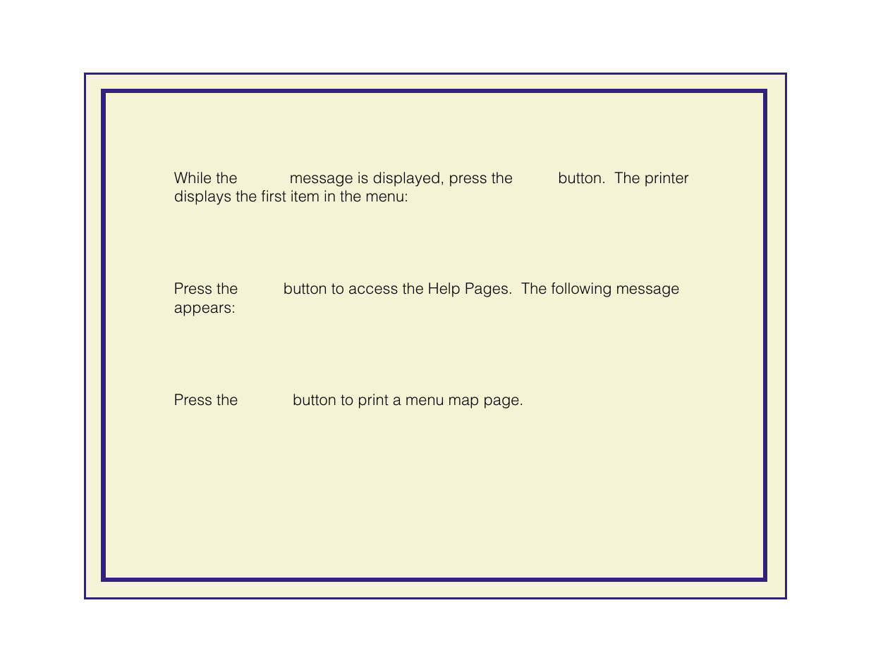 Printing the menu map from the front panel | Tektronix Phaser 600 User Manual | Page 714 / 798