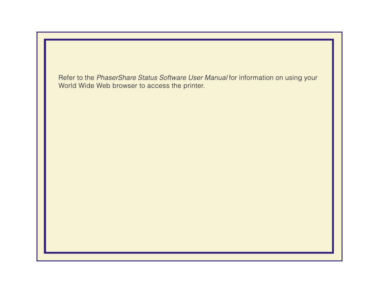 Printing the menu map with phaserlink software, Phasershare status software user manual | Tektronix Phaser 600 User Manual | Page 715 / 798