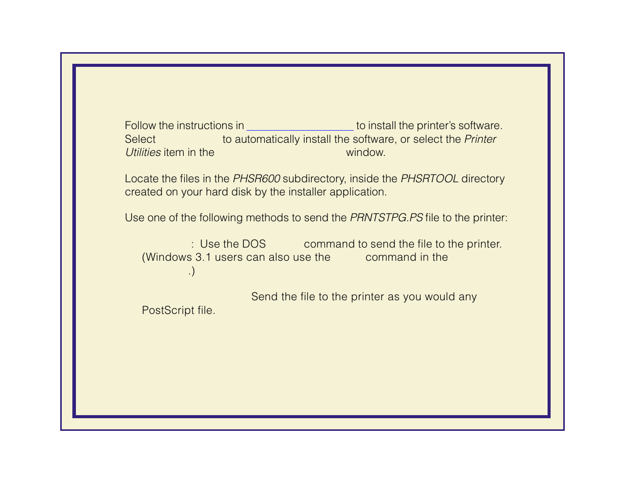 Pc utility file: prntstpg.ps | Tektronix Phaser 600 User Manual | Page 728 / 798