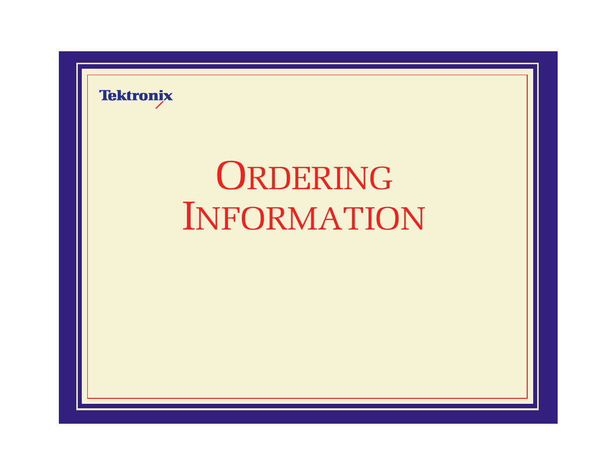 Ordering information, Rdering, Nformation | Es. see, Each other™. refer to | Tektronix Phaser 600 User Manual | Page 743 / 798