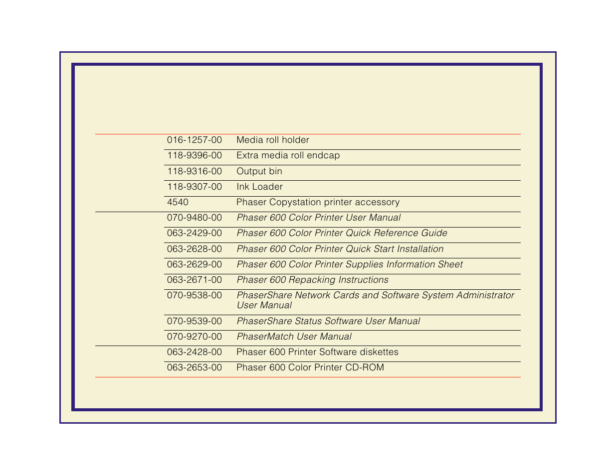 Tektronix Phaser 600 User Manual | Page 748 / 798