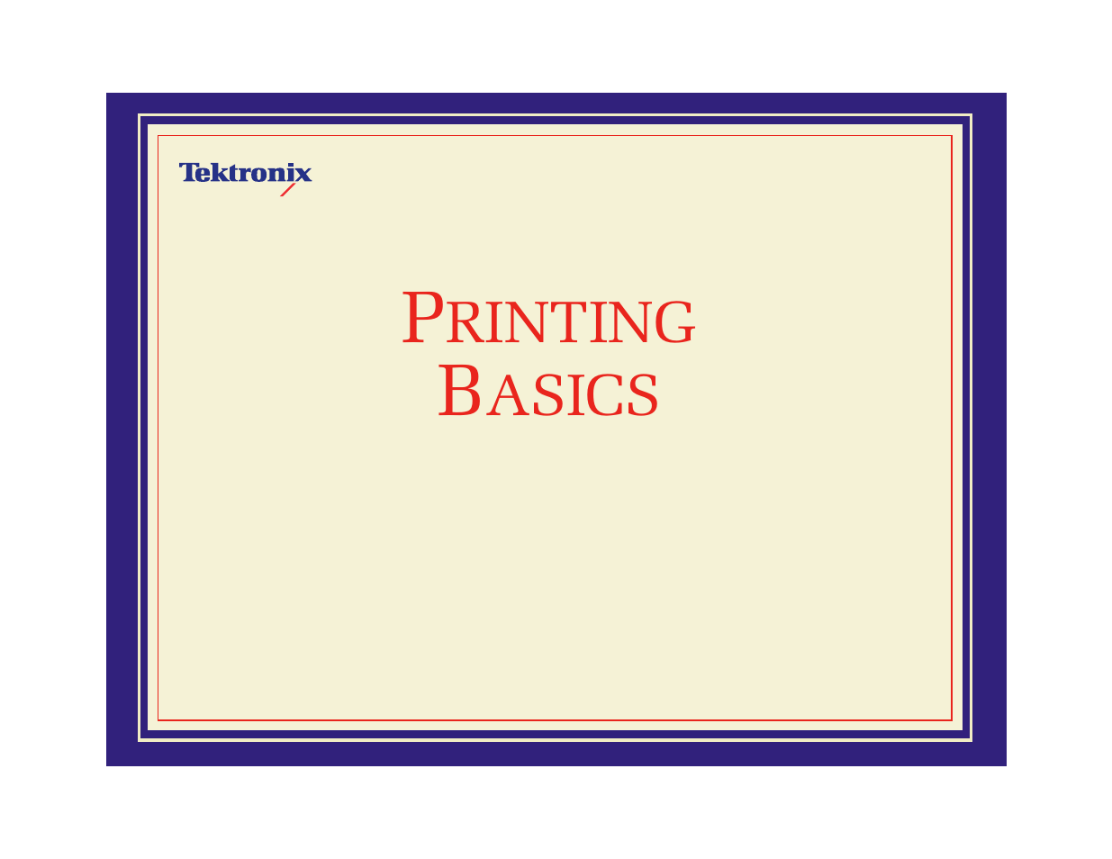 Printing basics, Rinting, Asics | Tektronix Phaser 600 User Manual | Page 96 / 798