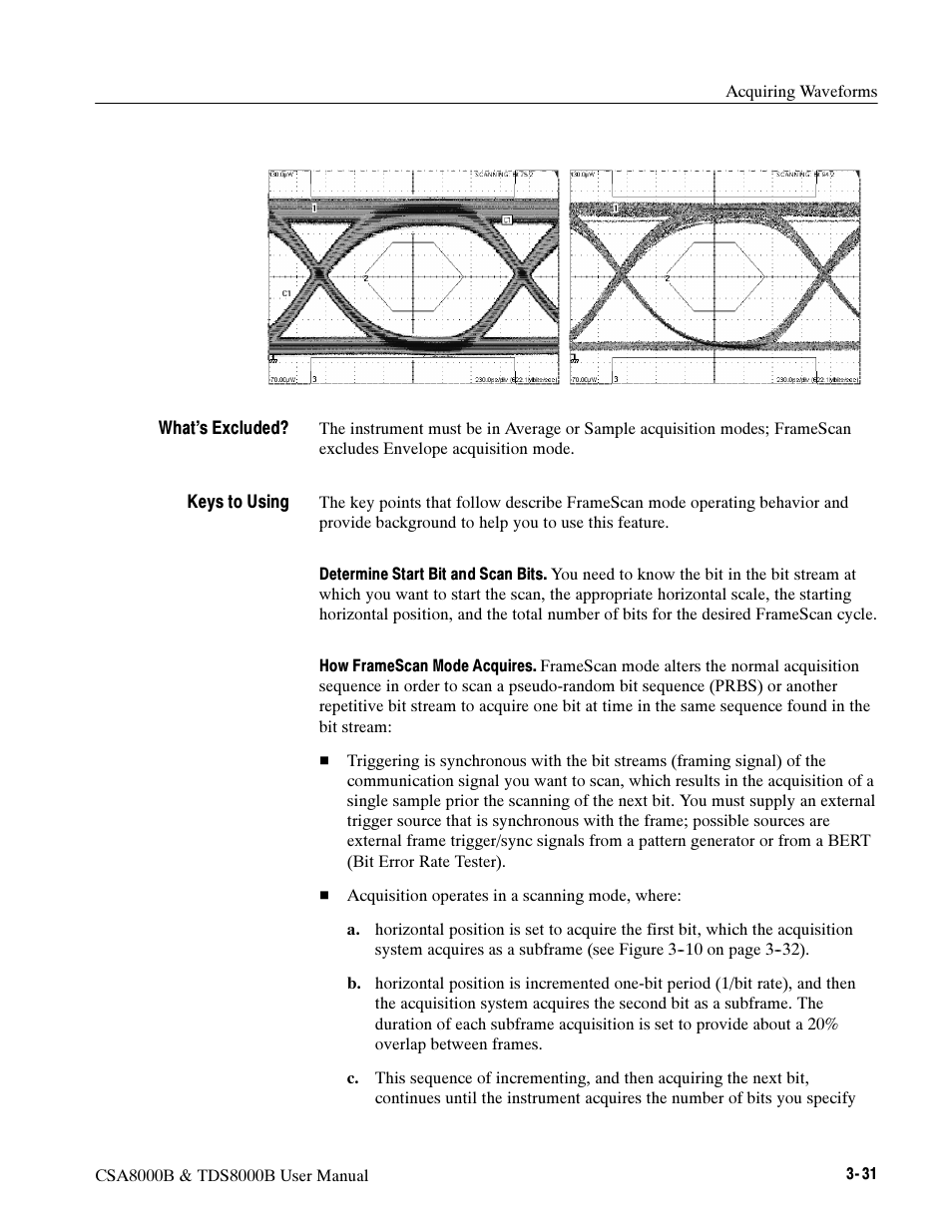 Tektronix CSA8000B User Manual | Page 105 / 354