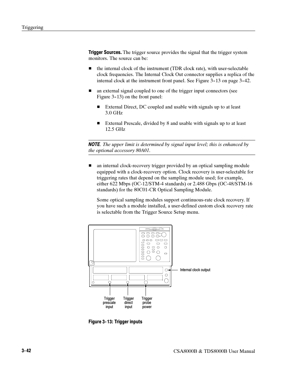 Tektronix CSA8000B User Manual | Page 116 / 354