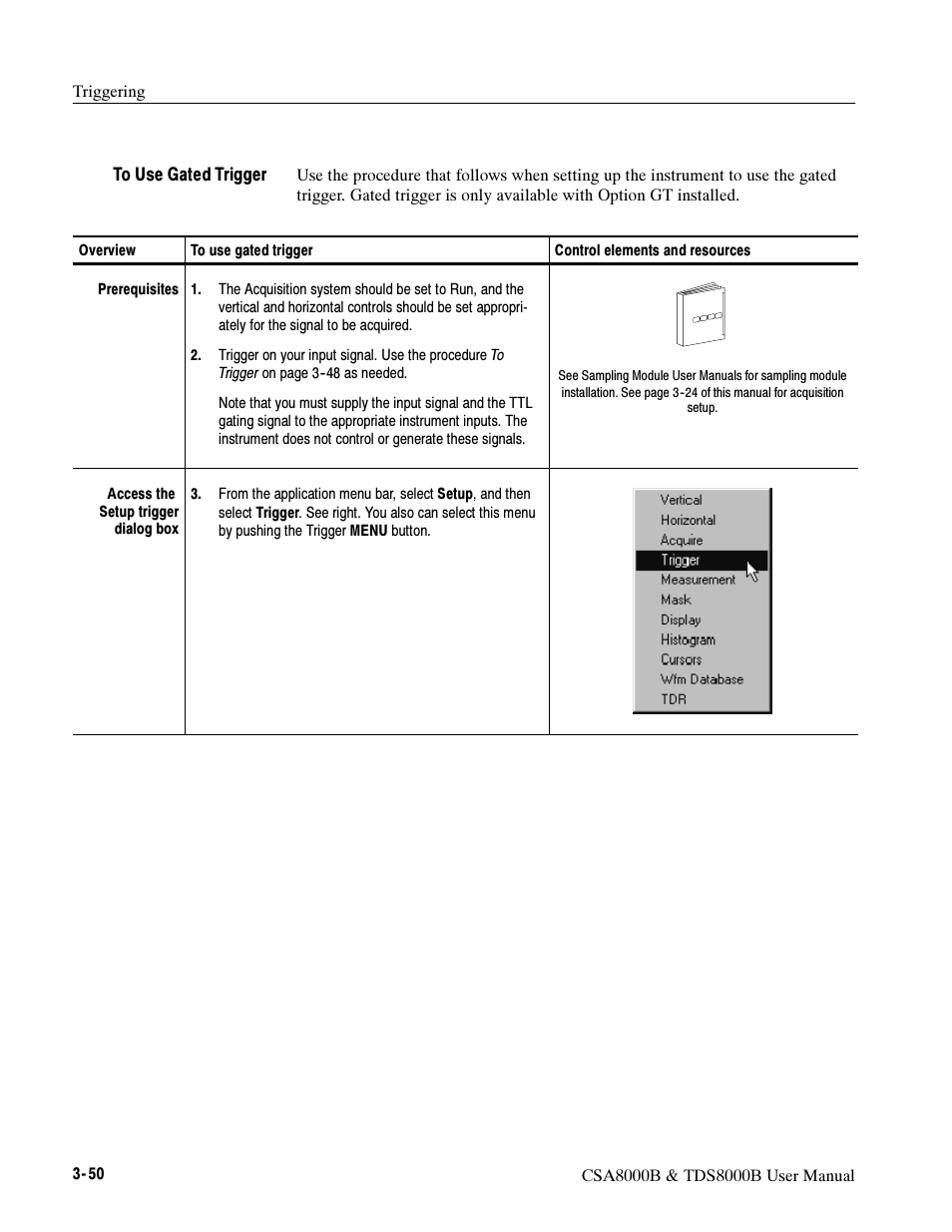 Tektronix CSA8000B User Manual | Page 124 / 354
