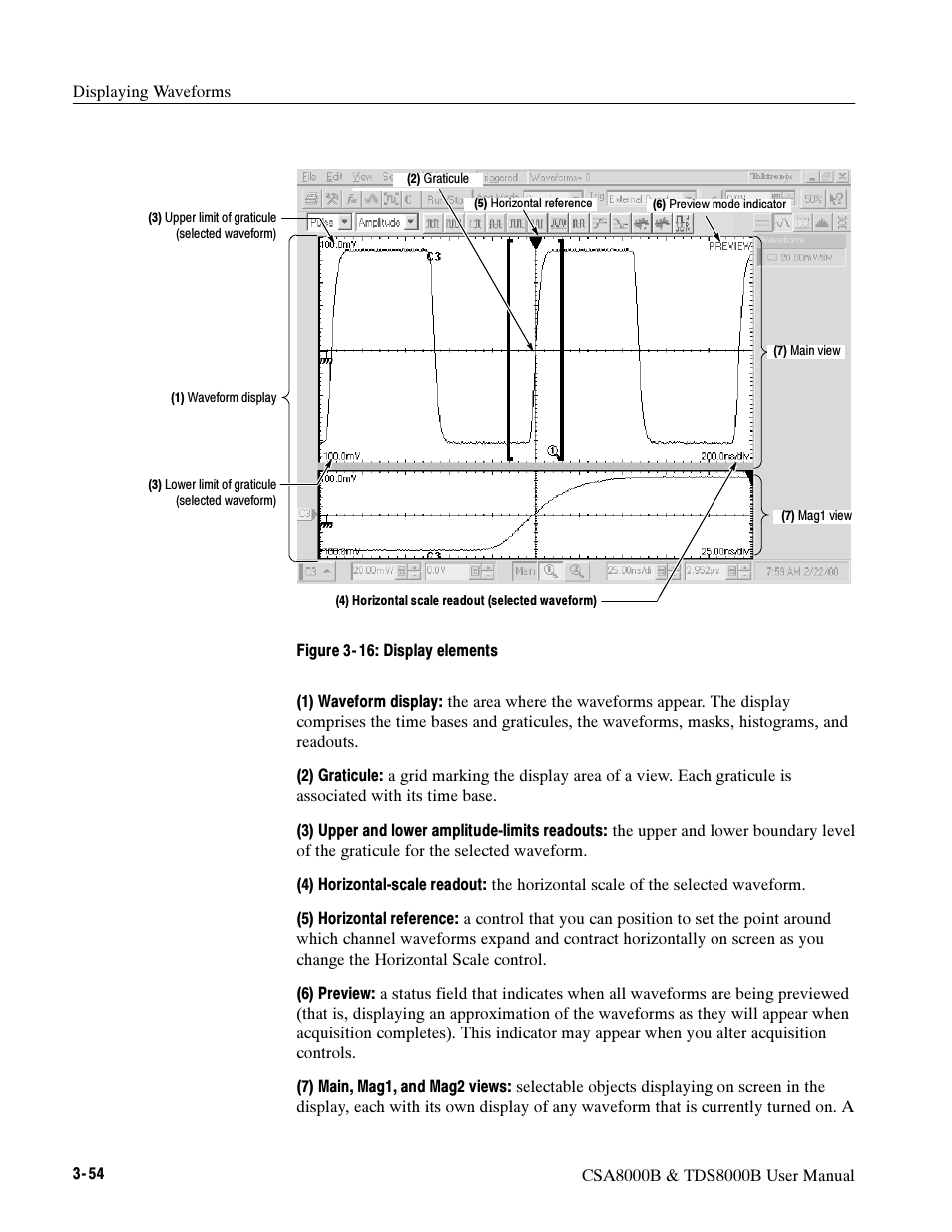 Tektronix CSA8000B User Manual | Page 128 / 354