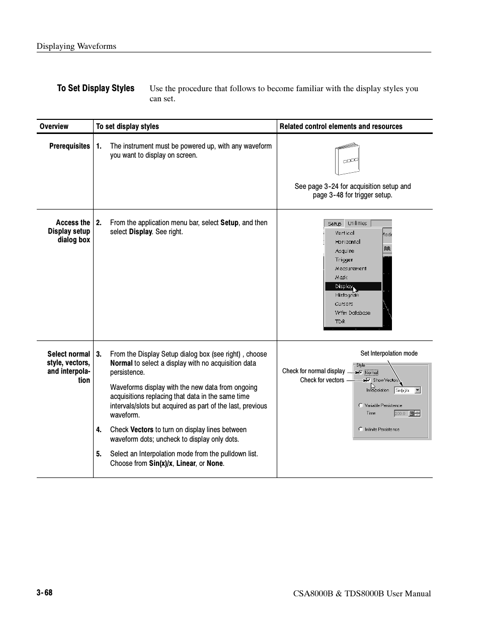 Tektronix CSA8000B User Manual | Page 142 / 354