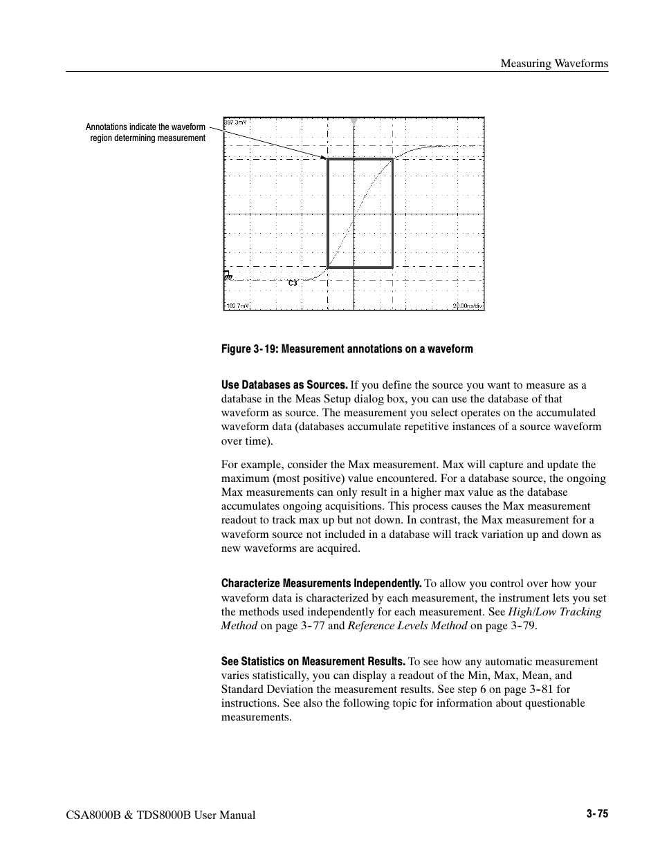 Tektronix CSA8000B User Manual | Page 149 / 354