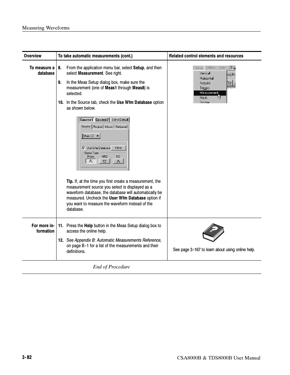 Tektronix CSA8000B User Manual | Page 156 / 354