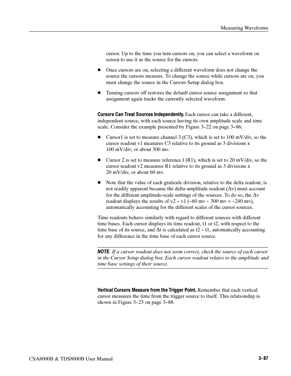 Tektronix CSA8000B User Manual | Page 161 / 354