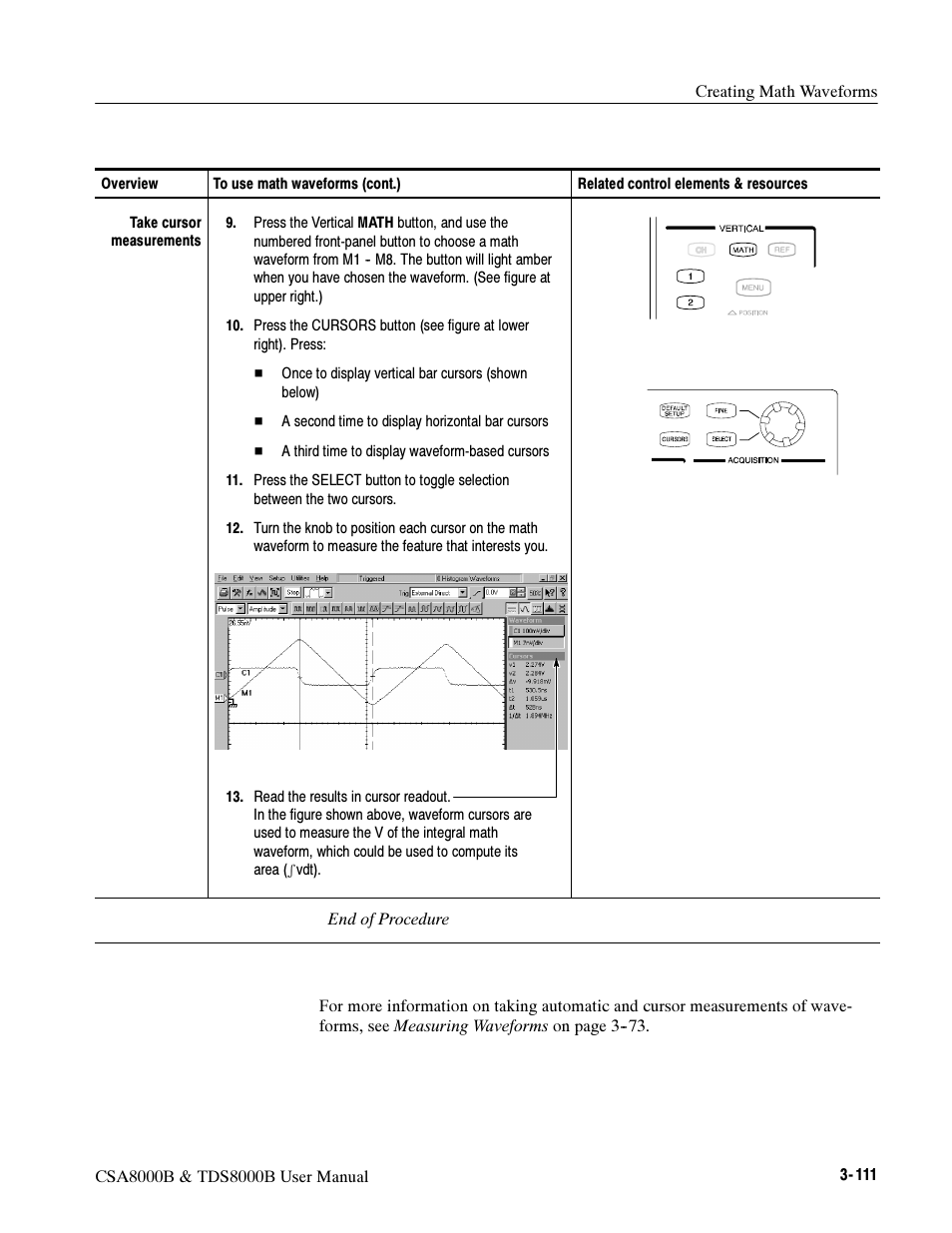 Tektronix CSA8000B User Manual | Page 185 / 354