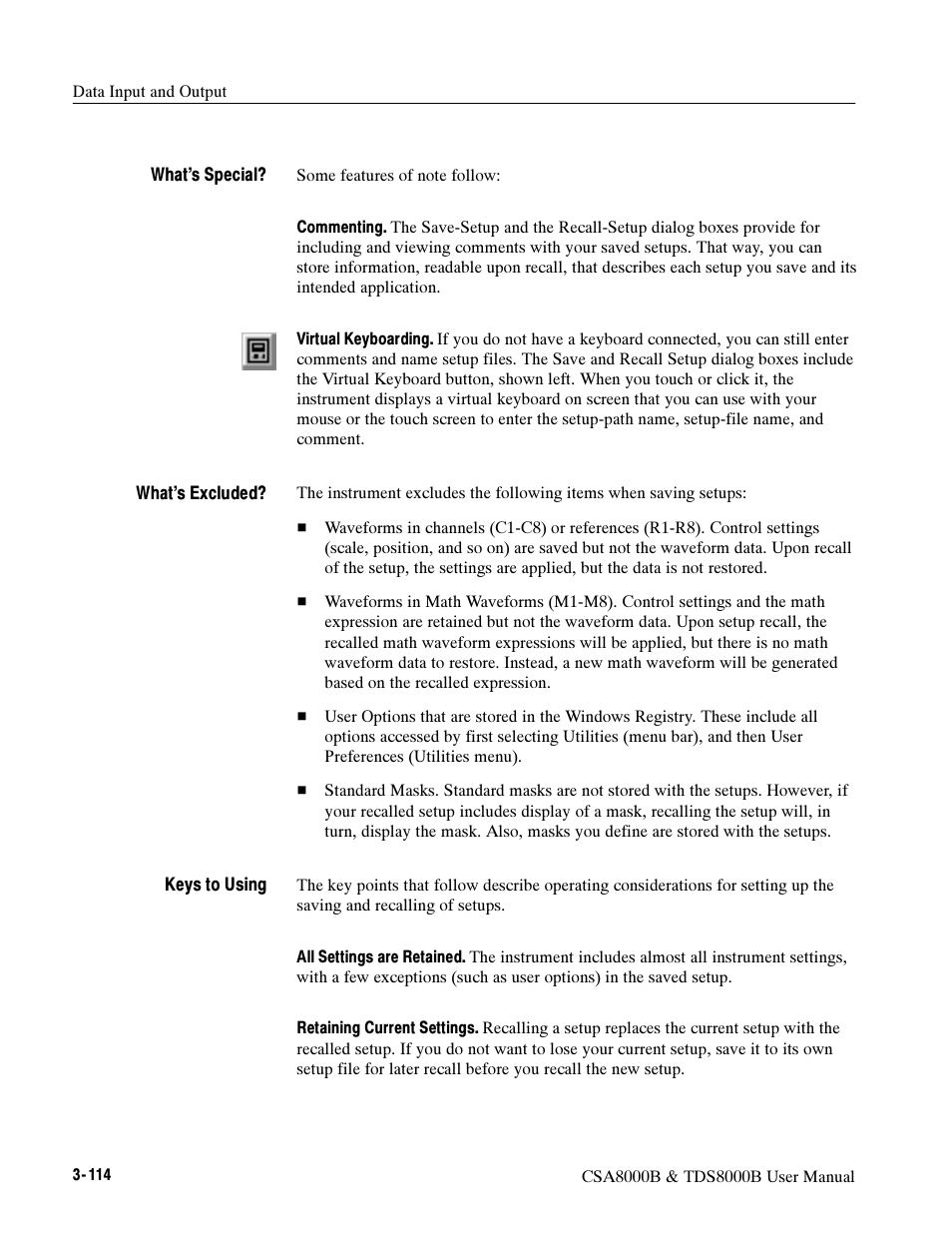 Tektronix CSA8000B User Manual | Page 188 / 354