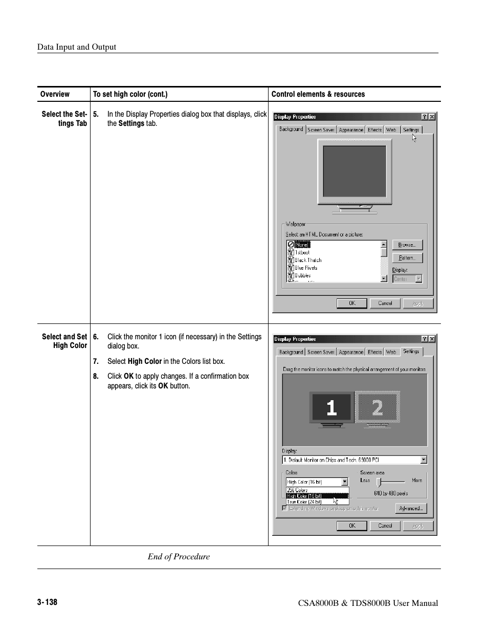 Tektronix CSA8000B User Manual | Page 212 / 354