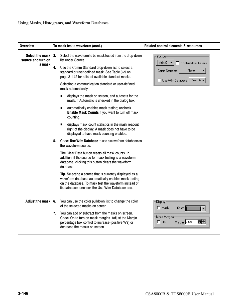 Tektronix CSA8000B User Manual | Page 220 / 354