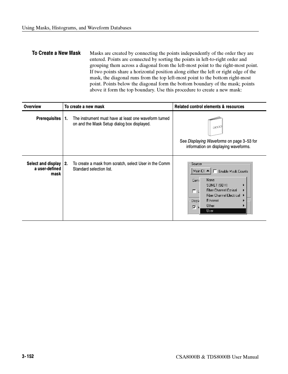 Tektronix CSA8000B User Manual | Page 226 / 354