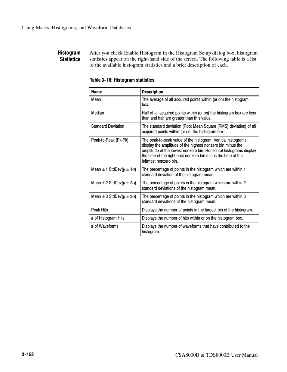 Tektronix CSA8000B User Manual | Page 232 / 354