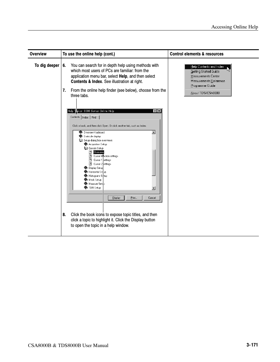 Tektronix CSA8000B User Manual | Page 245 / 354