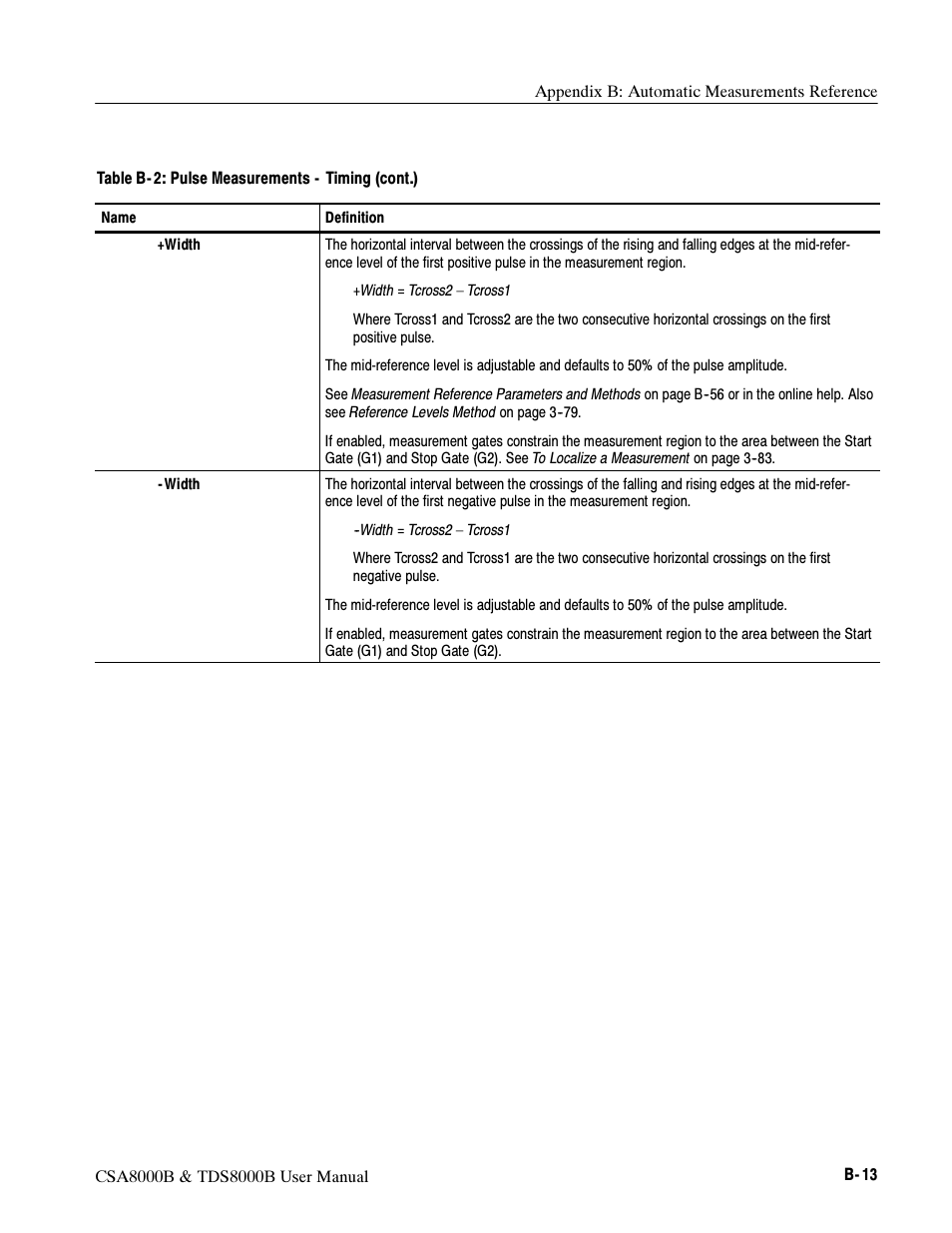 Tektronix CSA8000B User Manual | Page 275 / 354