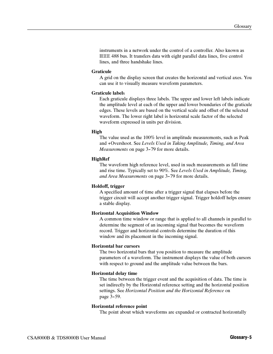 Tektronix CSA8000B User Manual | Page 337 / 354