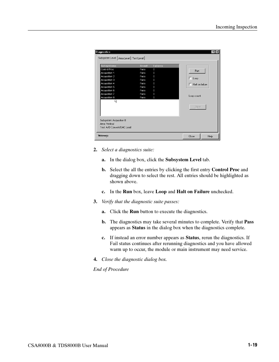 Tektronix CSA8000B User Manual | Page 37 / 354