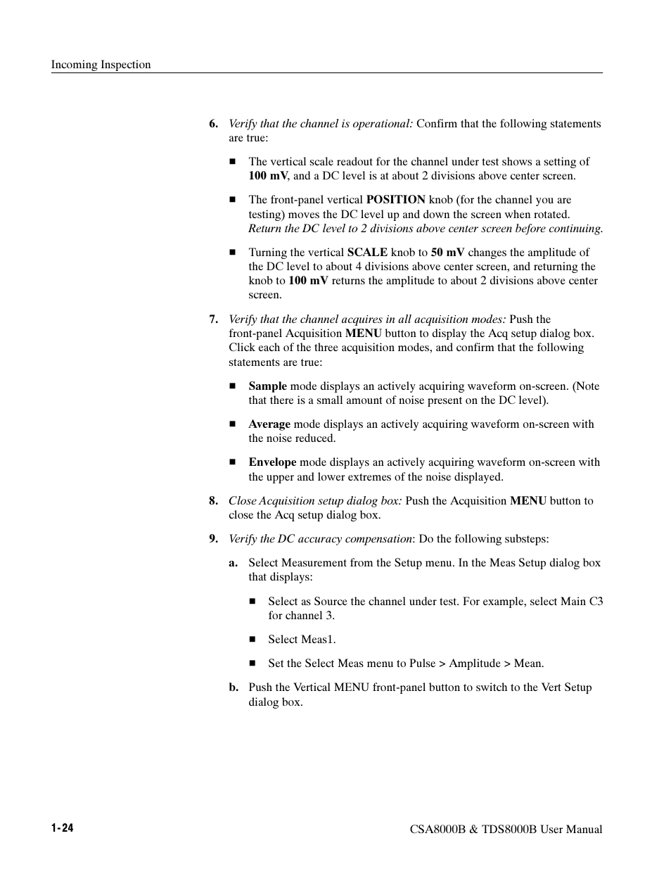 Tektronix CSA8000B User Manual | Page 42 / 354