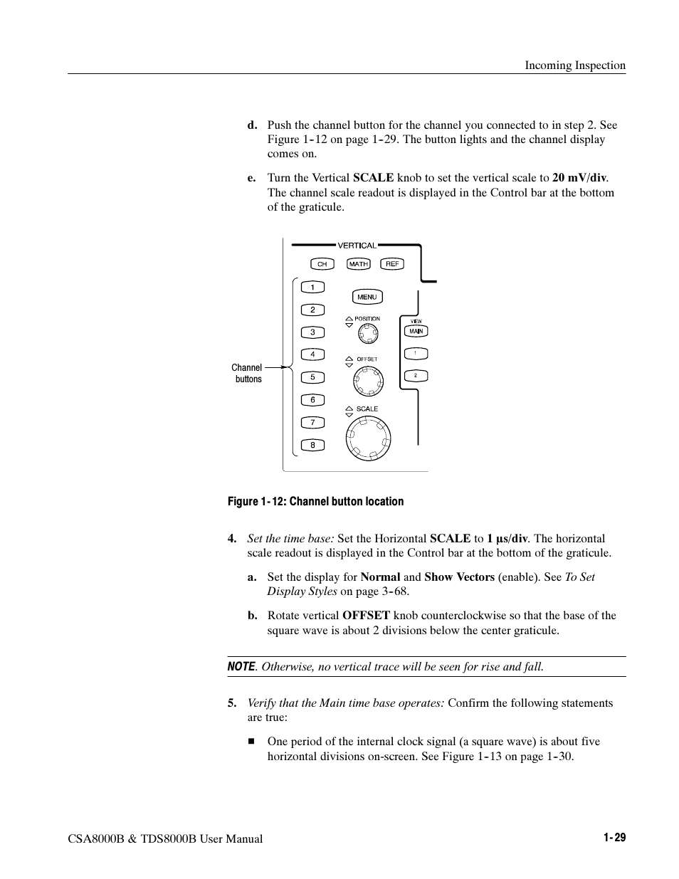 Tektronix CSA8000B User Manual | Page 47 / 354