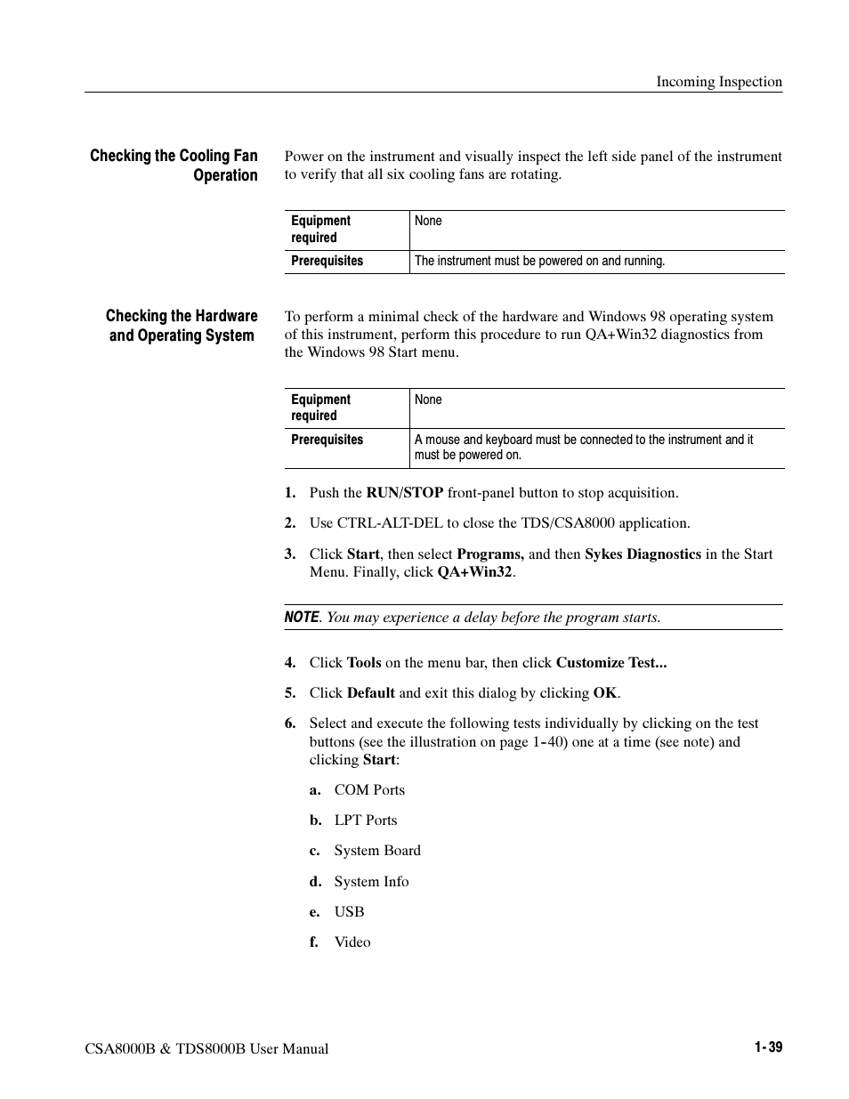 Tektronix CSA8000B User Manual | Page 57 / 354