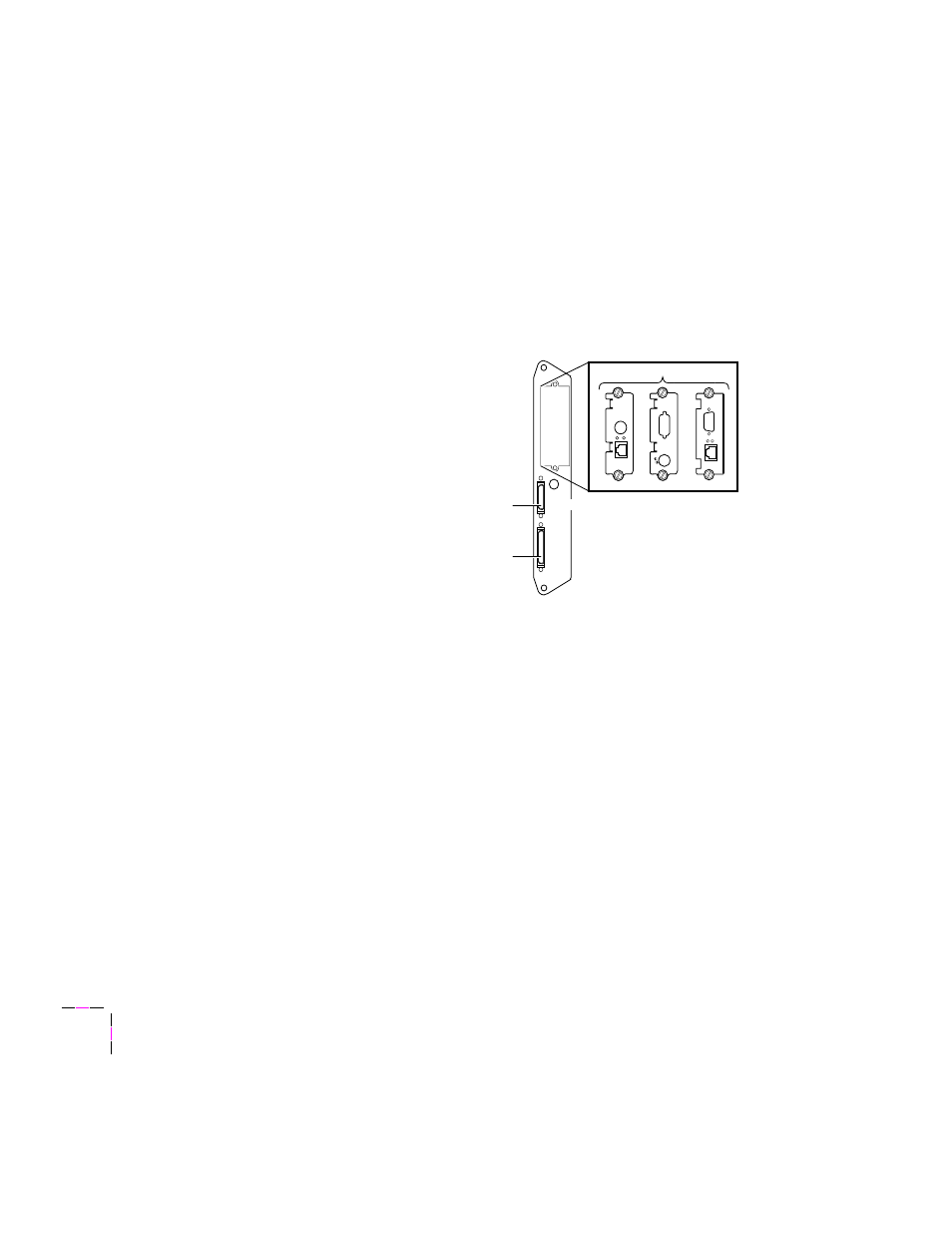 Connecting the printer, Printer ports | Tektronix 560 User Manual | Page 36 / 259