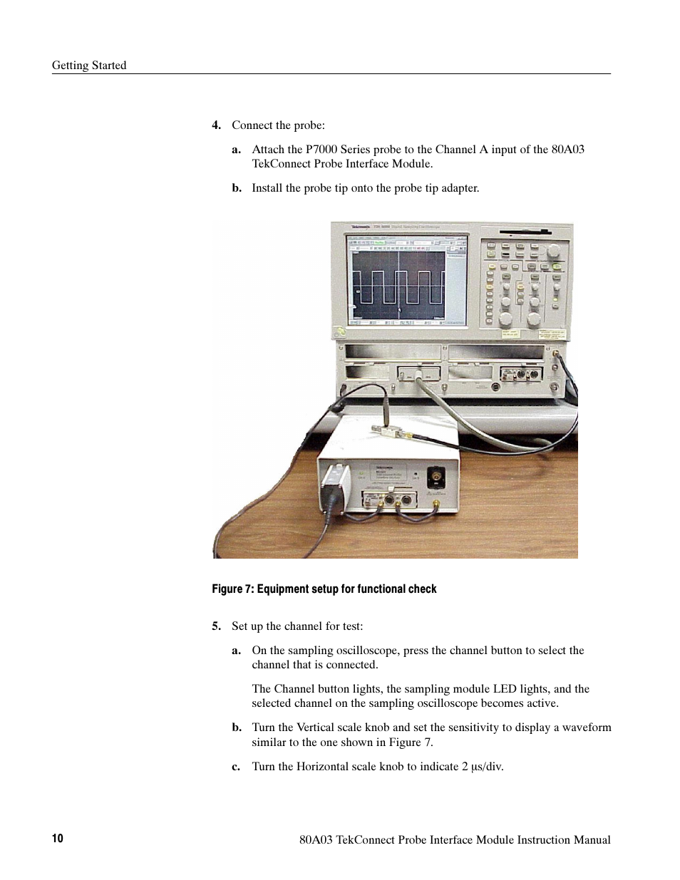 Tektronix TekConnect Probe Interface Module 80A03 User Manual | Page 20 / 42