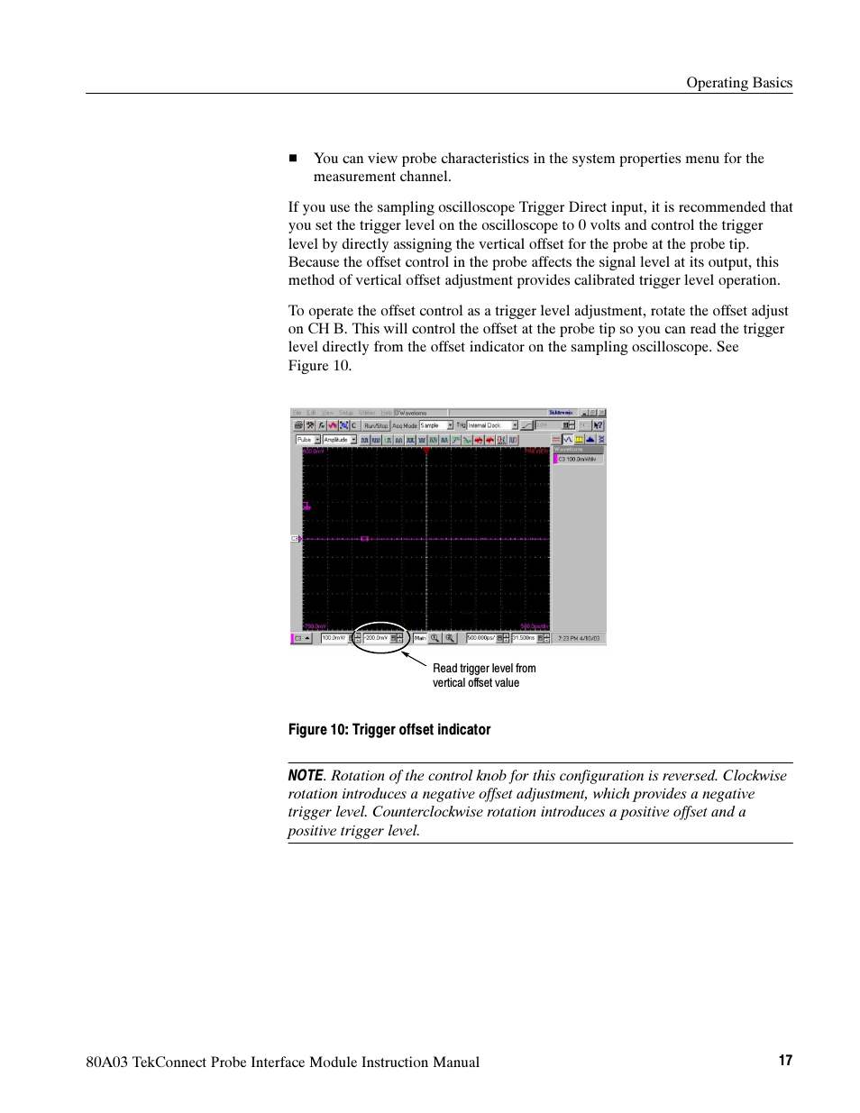Tektronix TekConnect Probe Interface Module 80A03 User Manual | Page 27 / 42