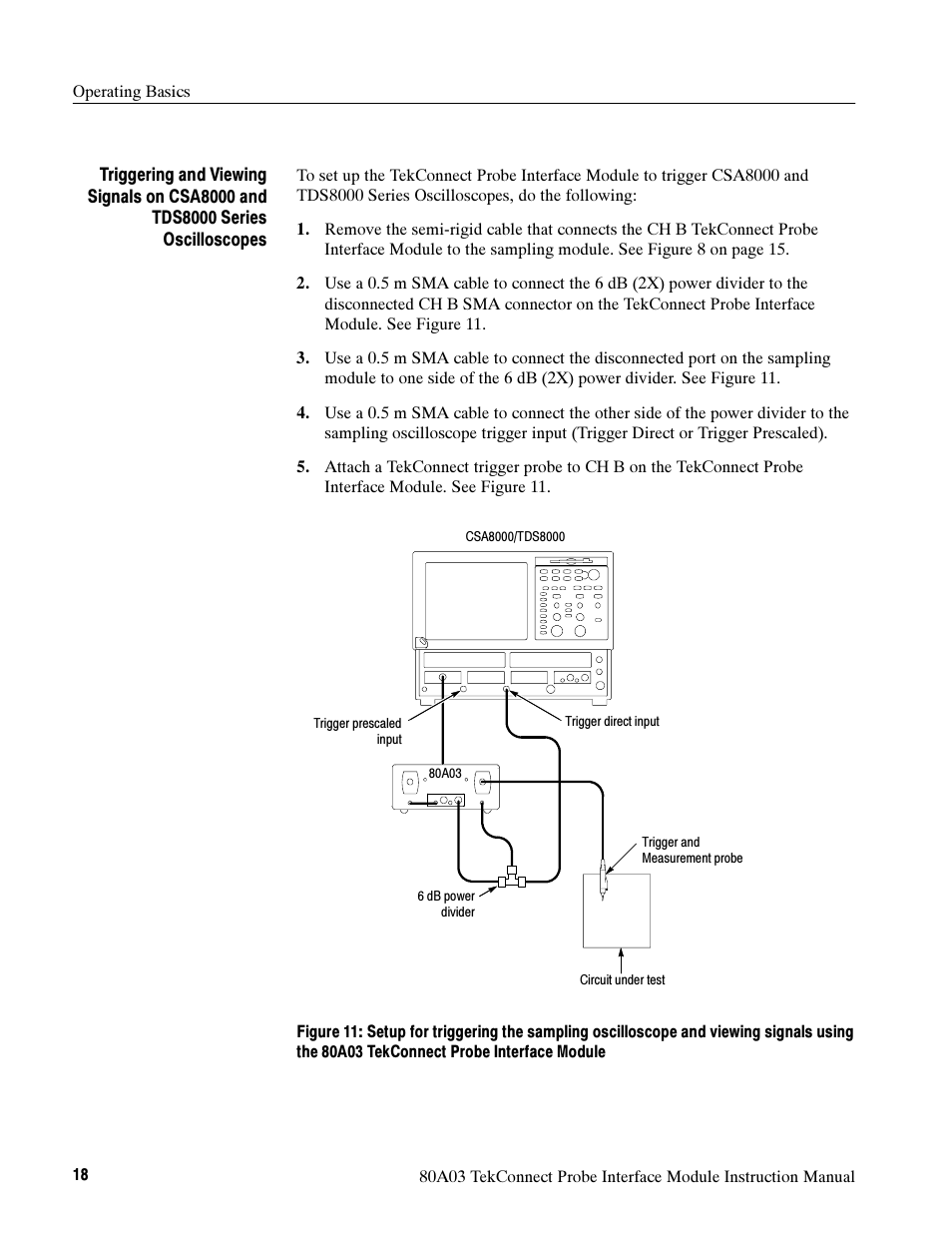 Tektronix TekConnect Probe Interface Module 80A03 User Manual | Page 28 / 42