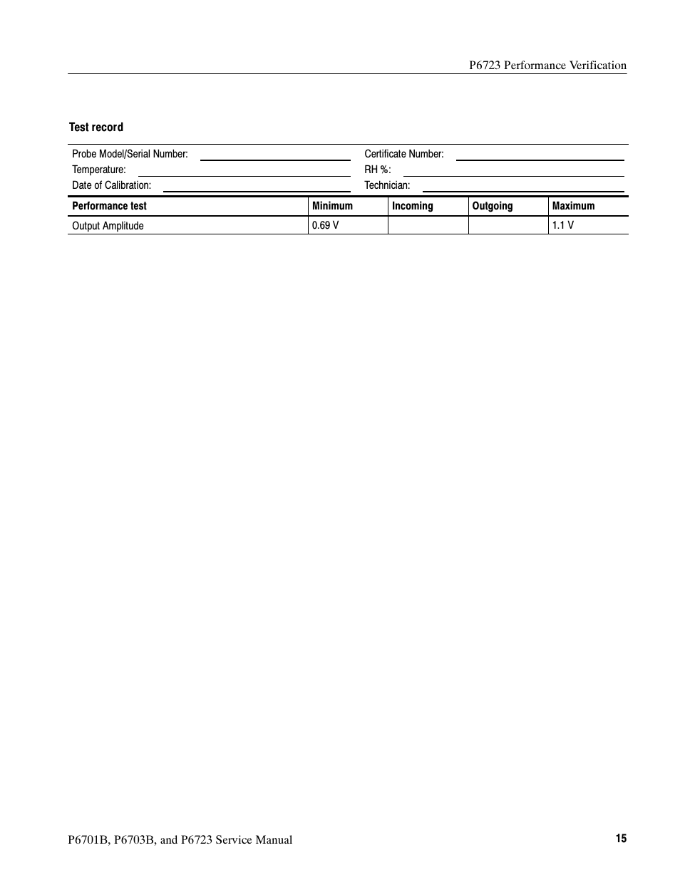 Tektronix P6723 User Manual | Page 25 / 38